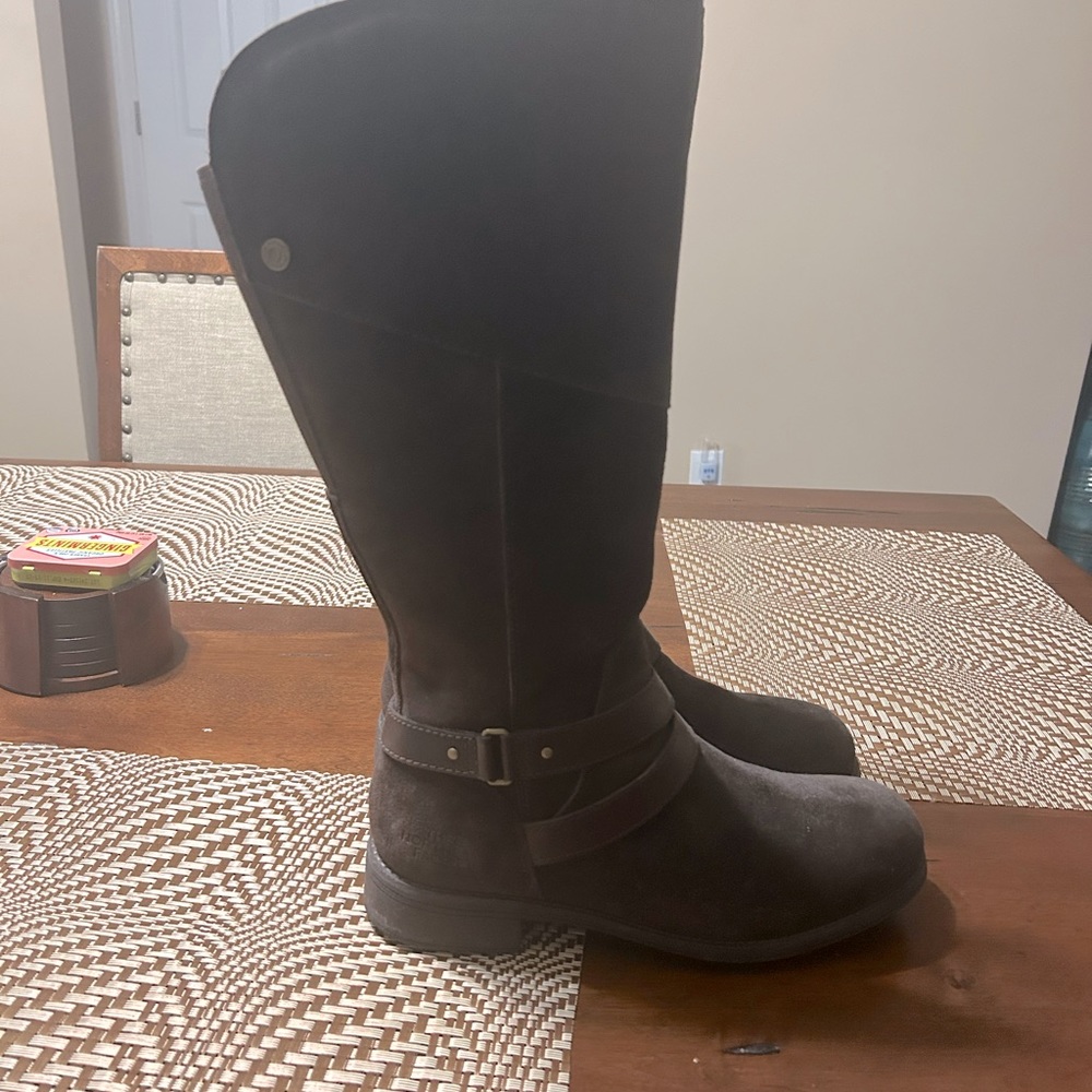 These are north face suede boots. Practically new. Wore only one time